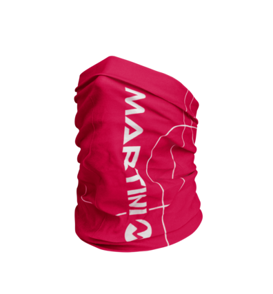 Martini Sportswear - ALL PASSION_S233 - Neckwarmer in Pink-White - front view - Unisex