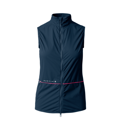 Martini Sportswear - FLOWTRAIL Vest W - Outdoor vests in true navy - front view - Women