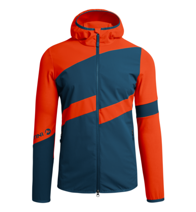 Martini Sportswear - TRIGGER - Hybrid Jackets in Night Blue-Red - front view - Men