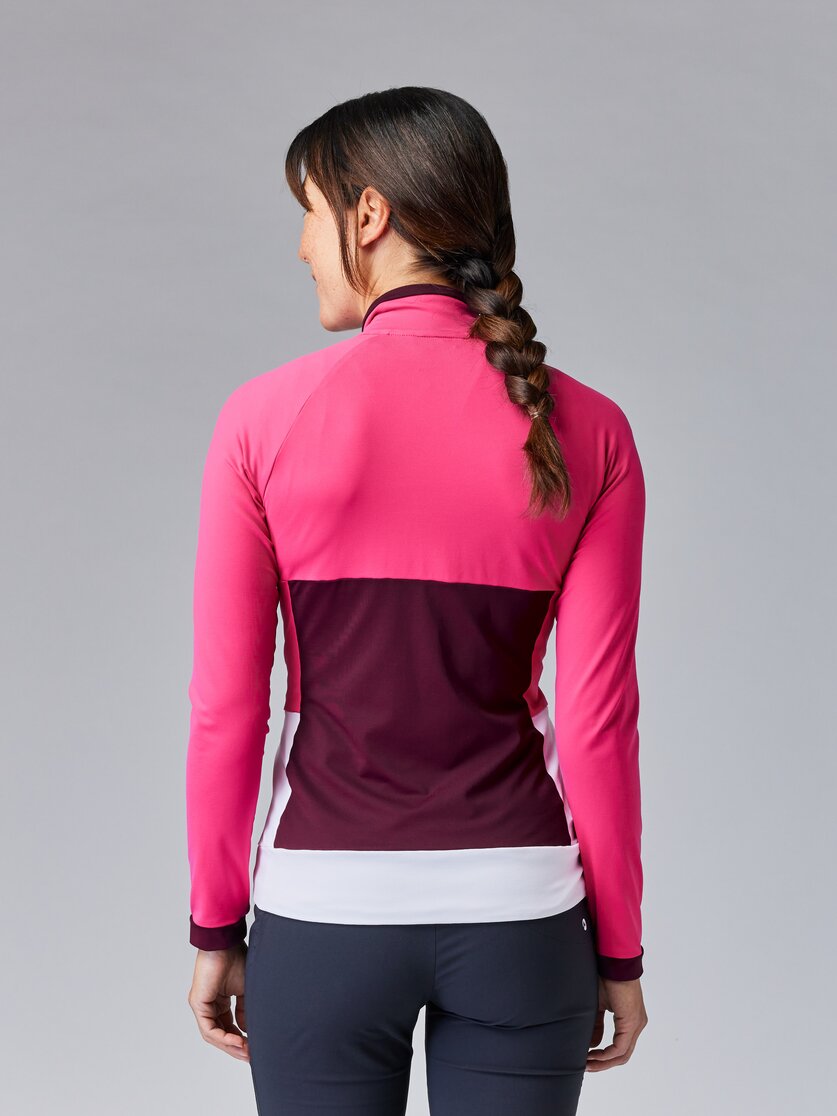 Martini Sportswear - ALPMATE Midlayer Jacket W - Midlayers in mosstone-tendril-white - rear view model - Women