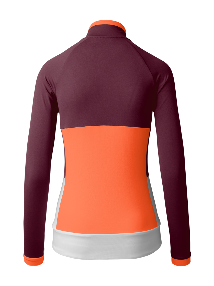 Martini Sportswear - ALPMATE Midlayer Jacket W - Midlayers in fairy tale-mango-white - rear view - Women