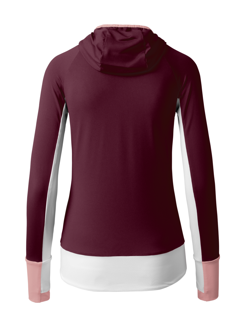 Martini Sportswear - HILLCLIMB Midlayer Jacket W - Strati intermedi in fairy tale-white-wild rose - vista posteriore - Donna