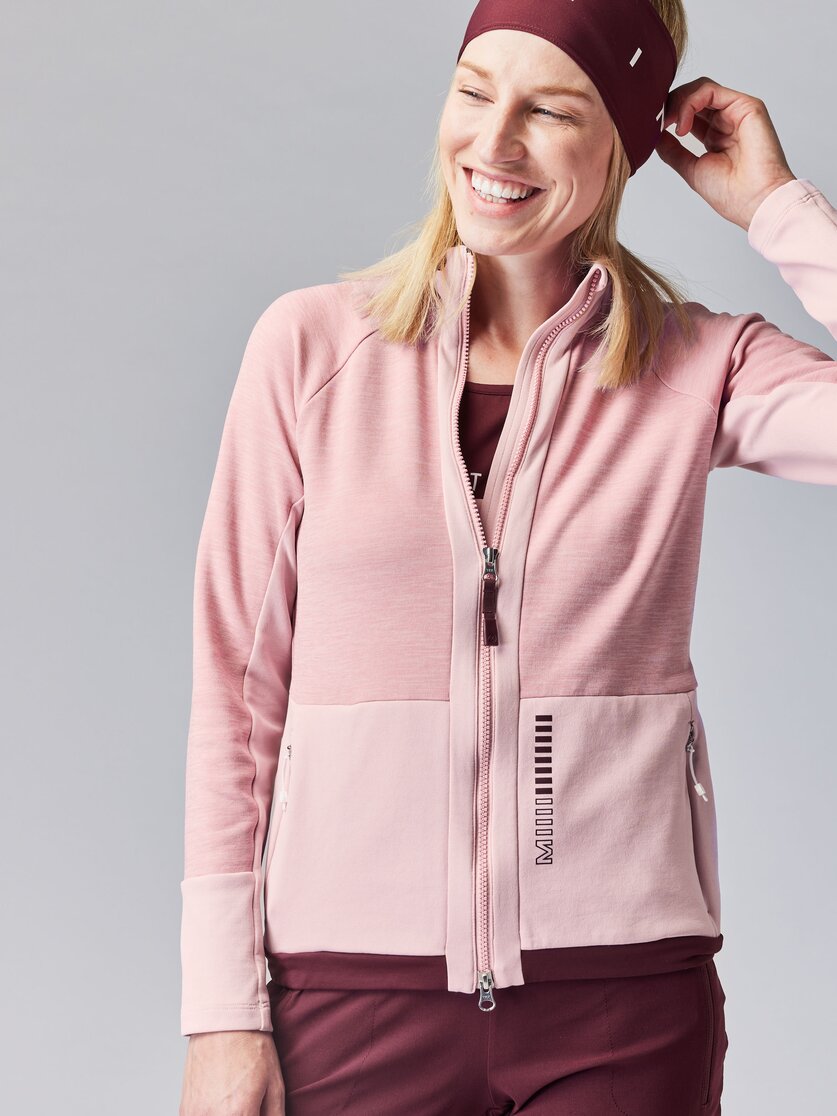 Martini Sportswear - TREKTECH Midlayer Jacket W - Midlayers in mosstone-greenery - Vorderansicht Model - Damen