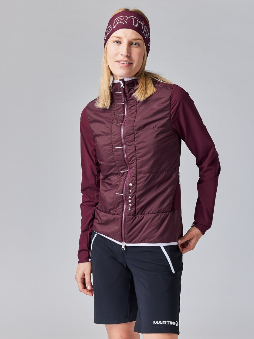 Martini Sportswear - HILLCLIMB Hybrid Jacket G-Loft® W  - Giacche ibride in mosstone - vista frontale modello - Donna