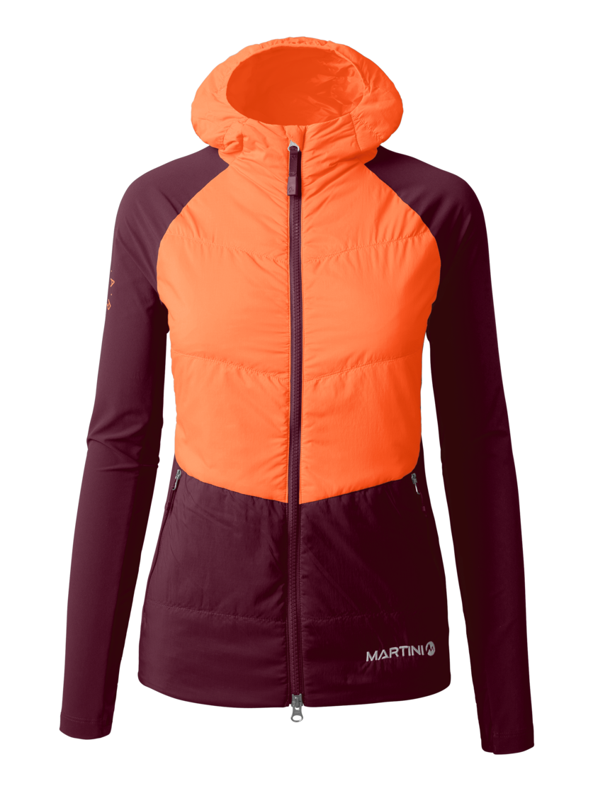 Martini Sportswear - HIGHVENTURE Hybrid Jacket G-Loft® W - Hybridjacken in mango-fairy tale - Vorderansicht - Damen