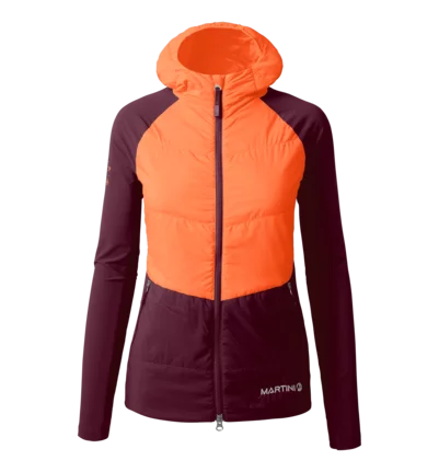 Martini Sportswear - HIGHVENTURE Hybrid Jacket G-Loft® W - Hybrid jackets in mango-fairy tale - front view - Women