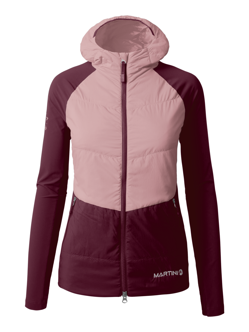 Martini Sportswear - HIGHVENTURE Hybrid Jacket G-Loft® W - Hybridjacken in wild rose-fairy tale - Vorderansicht - Damen