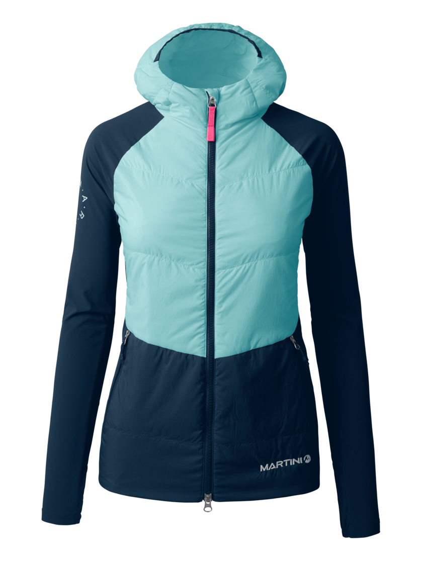 Martini Sportswear - HIGHVENTURE Hybrid Jacket G-Loft® W - Hybrid jackets in skylight-true navy - front view - Women