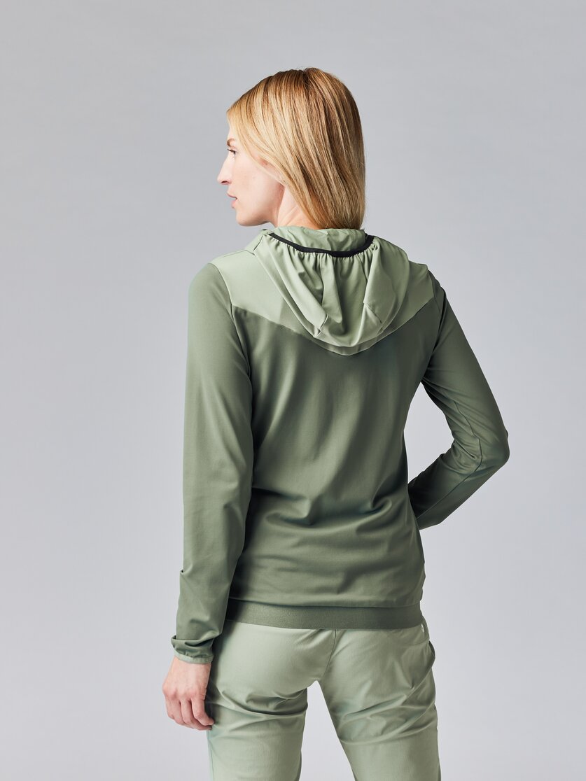 Martini Sportswear - ALPMATE Hybrid Jacket G-Loft® W - Hybrid jackets in tendril-mosstone - rear view model - Women