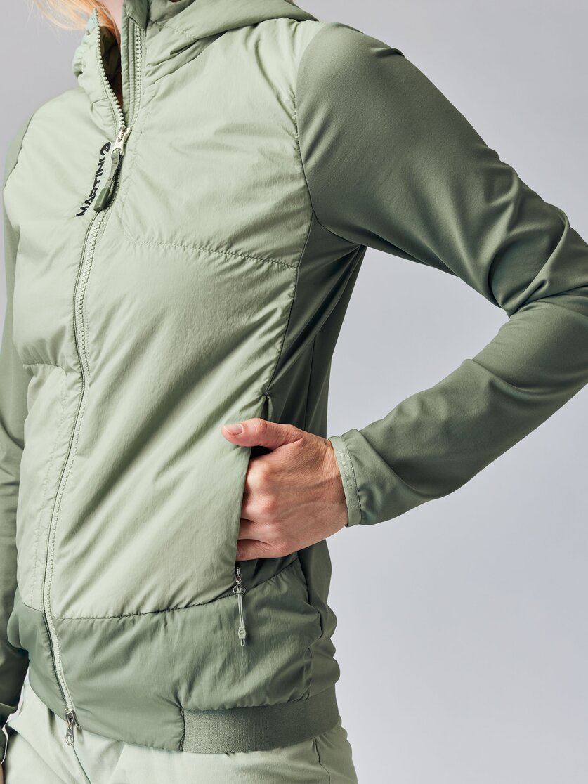 Martini Sportswear - ALPMATE Hybrid Jacket G-Loft® W - Hybrid jackets in tendril-mosstone - Detail 1 - Women