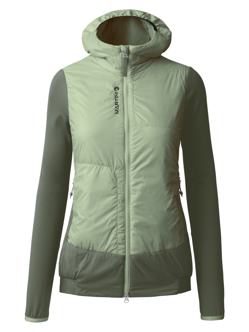 Martini Sportswear - ALPMATE Hybrid Jacket G-Loft® W - Hybrid jackets in tendril-mosstone - front view - Women