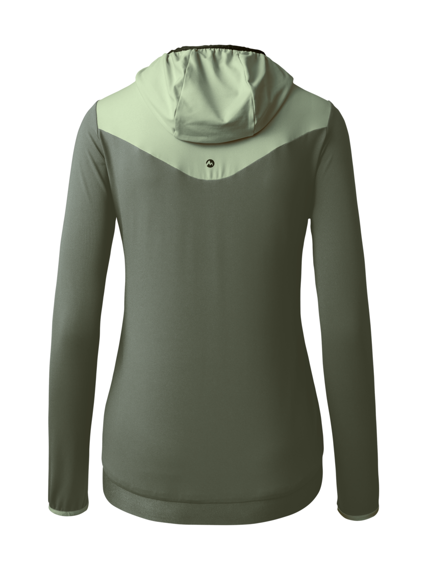 Martini Sportswear - ALPMATE Hybrid Jacket G-Loft® W - Hybrid jackets in tendril-mosstone - rear view - Women