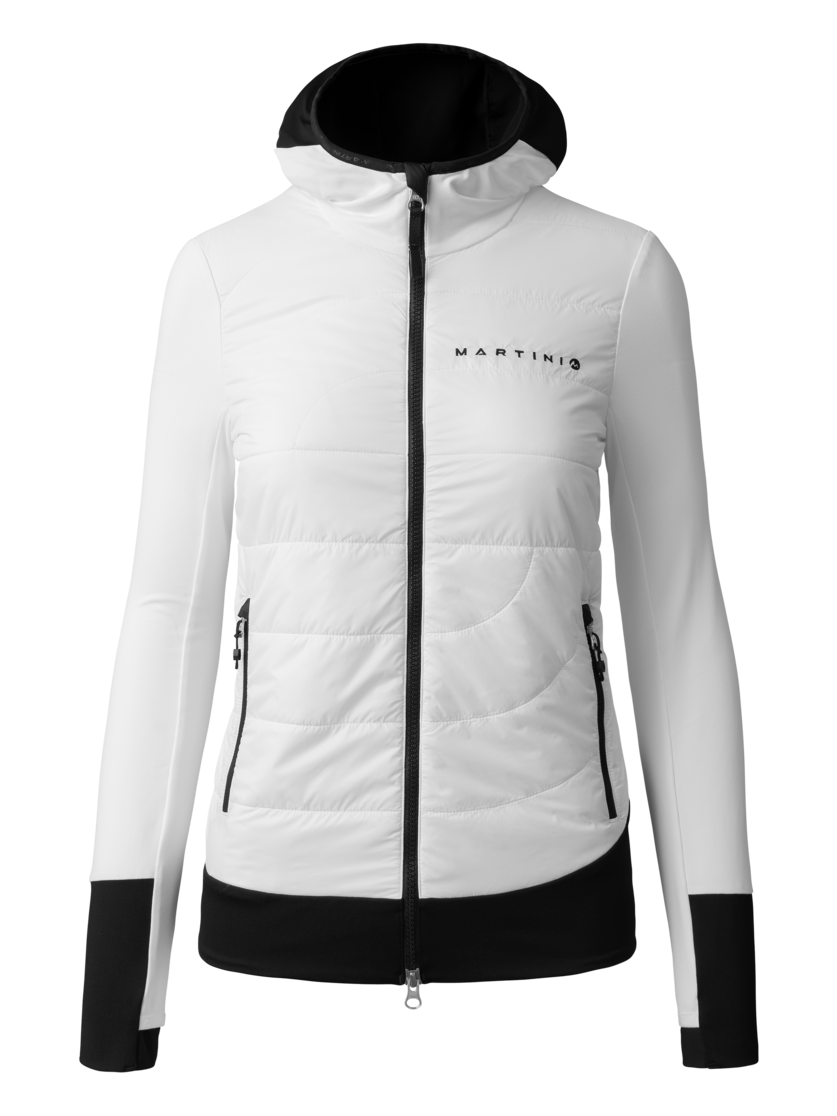 Martini Sportswear - VIA Hybrid Jacket Primaloft® Gold W - Hybridjacken in white-black - Vorderansicht - Damen