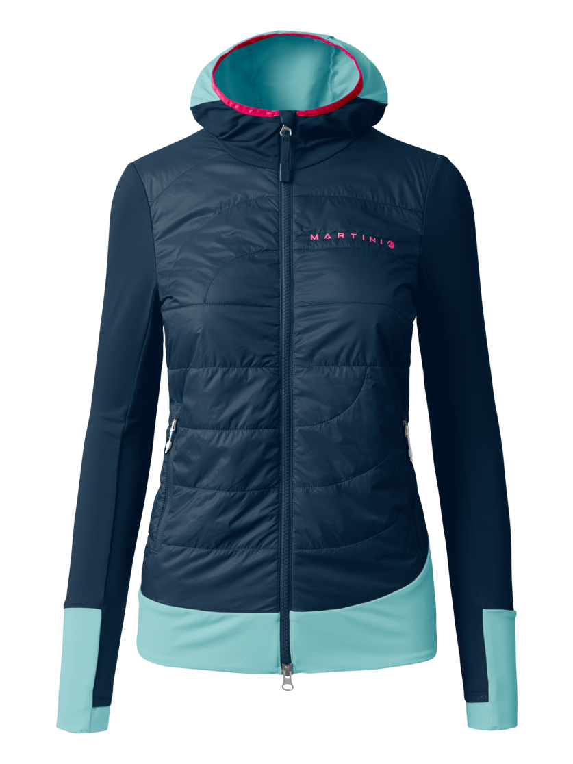 Martini Sportswear - VIA Hybrid Jacket Primaloft® Gold W - Hybridjacken in true navy-skylight - Vorderansicht - Damen