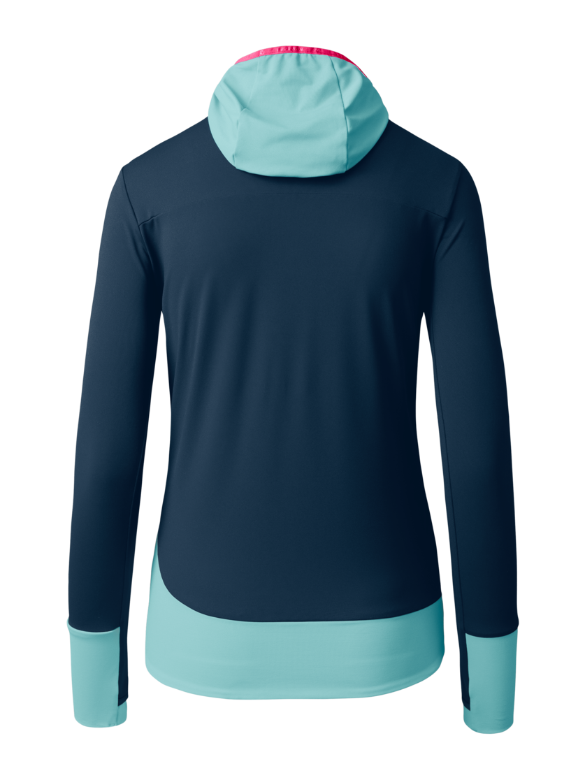 Martini Sportswear - VIA Hybrid Jacket Primaloft® Gold W - Hybridjacken in true navy-skylight - Rückansicht - Damen