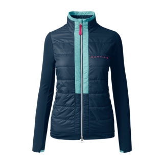 Martini Sportswear - ALPMATE Hybrid Jacket Primaloft® Gold W - Hybrid jackets in true navy-skylight - front view - Women