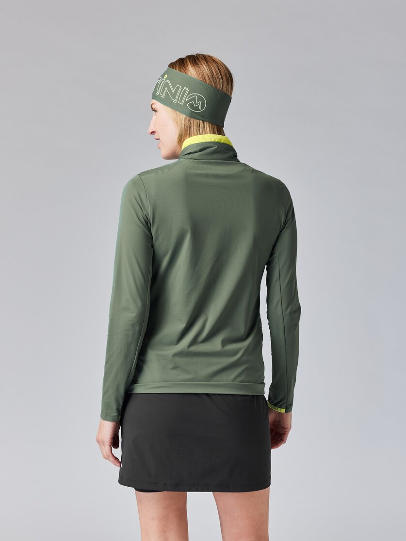 Martini Sportswear - ALPMATE Hybrid Jacket Primaloft® Gold W - Hybridjacken in mosstone-greenery - Rückansicht Model - Damen