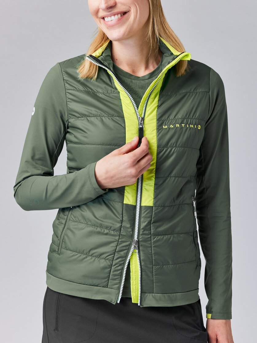 Martini Sportswear - ALPMATE Hybrid Jacket Primaloft® Gold W - Hybridjacken in mosstone-greenery - Detail 1 - Damen