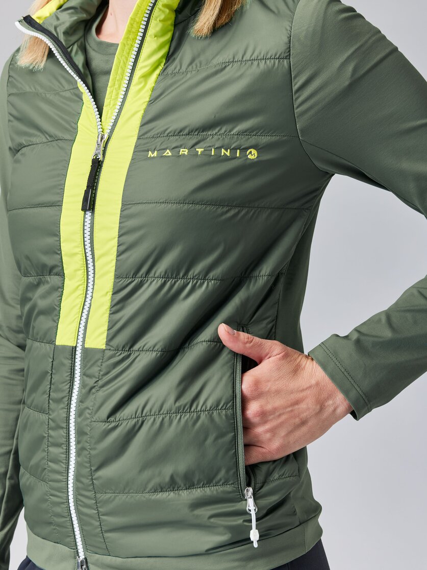 Martini Sportswear - ALPMATE Hybrid Jacket Primaloft® Gold W - Hybridjacken in mosstone-greenery - Detail 2 - Damen