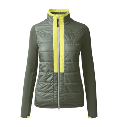 Martini Sportswear - ALPMATE Hybrid Jacket Primaloft® Gold W - Hybrid jackets in mosstone-greenery - front view - Women