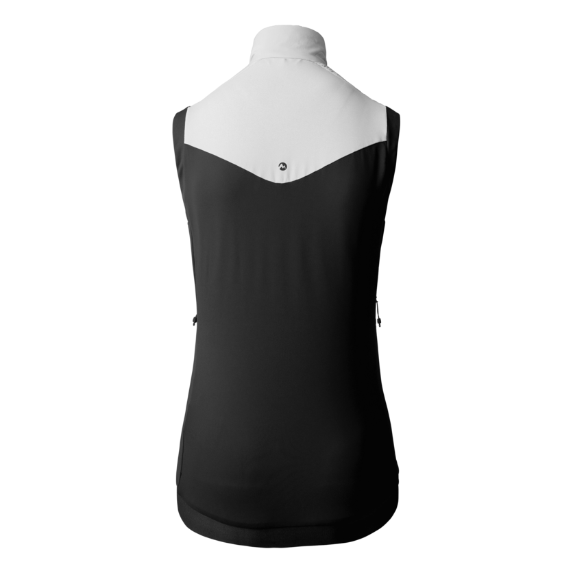 Martini Sportswear - ALPMATE Hybrid Vest G-Loft® W - Gilet in white-black - vista posteriore - Donna