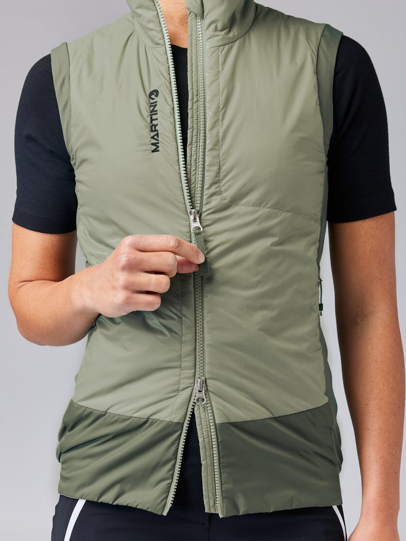 Martini Sportswear - ALPMATE Hybrid Vest G-Loft® W - Gilet in tendril-mosstone - Dettaglio 1 - Donna