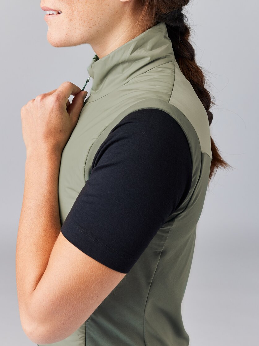 Martini Sportswear - ALPMATE Hybrid Vest G-Loft® W - Gilet in tendril-mosstone - Dettaglio 3 - Donna