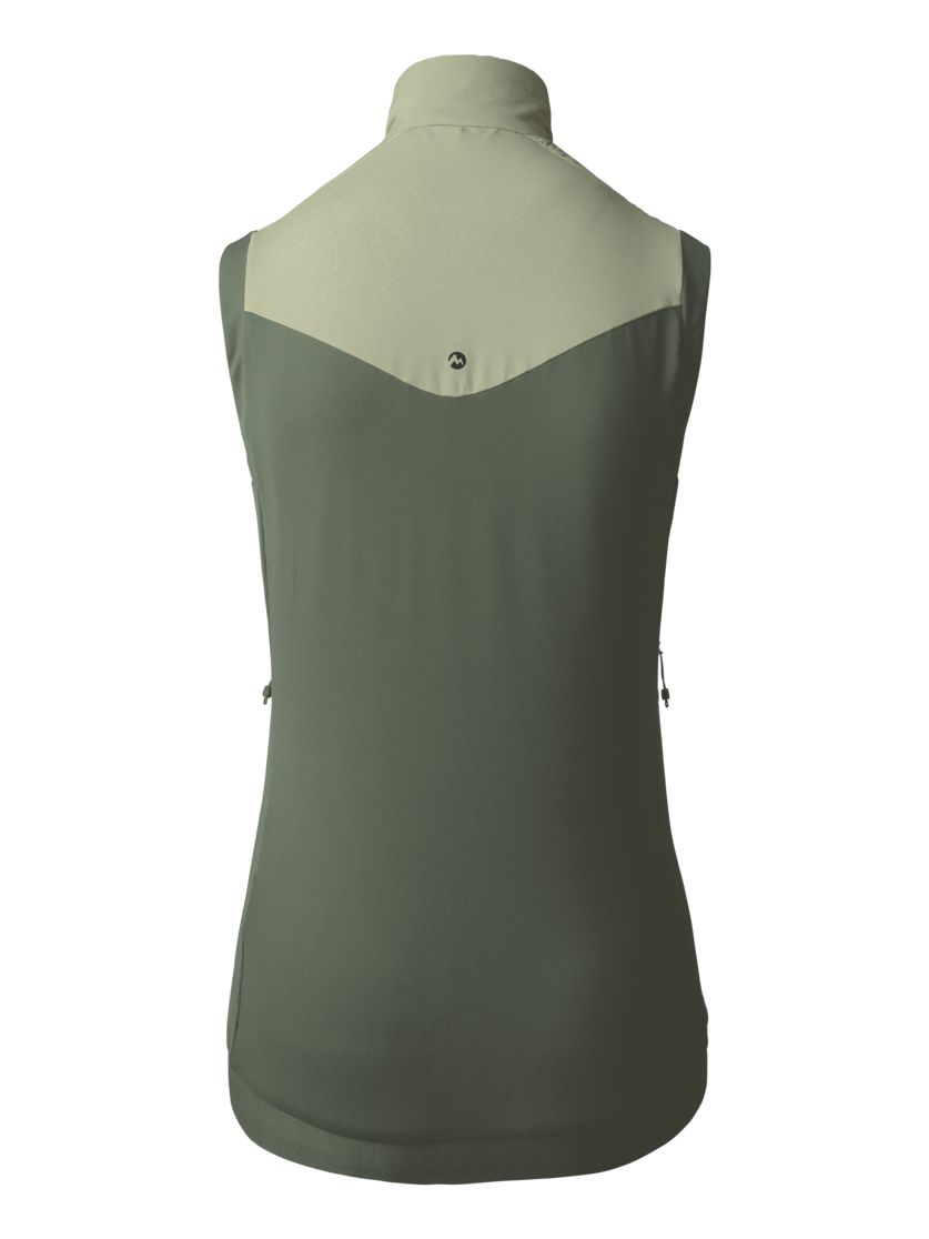 Martini Sportswear - ALPMATE Hybrid Vest G-Loft® W - Gilet in tendril-mosstone - vista posteriore - Donna