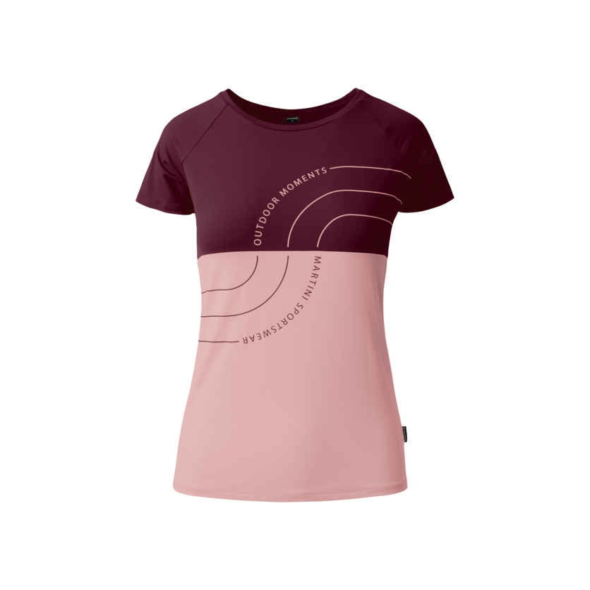 Martini Sportswear - VIA Shirt Dynamic W - T-Shirts in wild rose-fairy tale - Vorderansicht - Damen