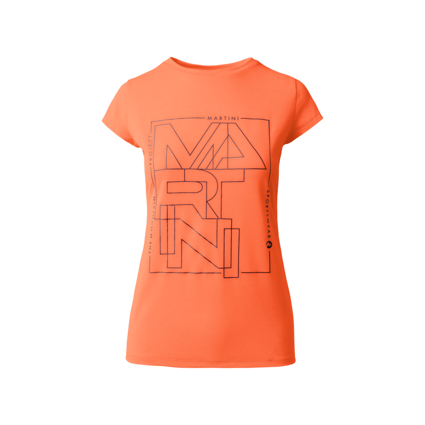 Martini Sportswear - ALPMATE Shirt W - T-Shirts in mango - front view - Women