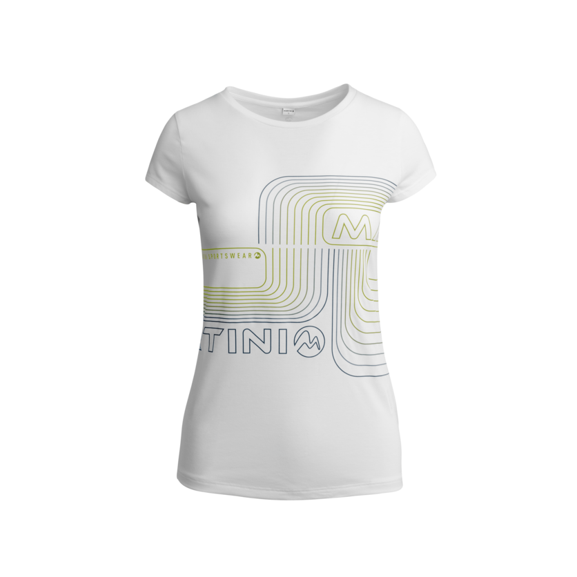 Martini Sportswear - JOKER - T-Shirts in white-olive-wild lime - Vorderansicht - Damen