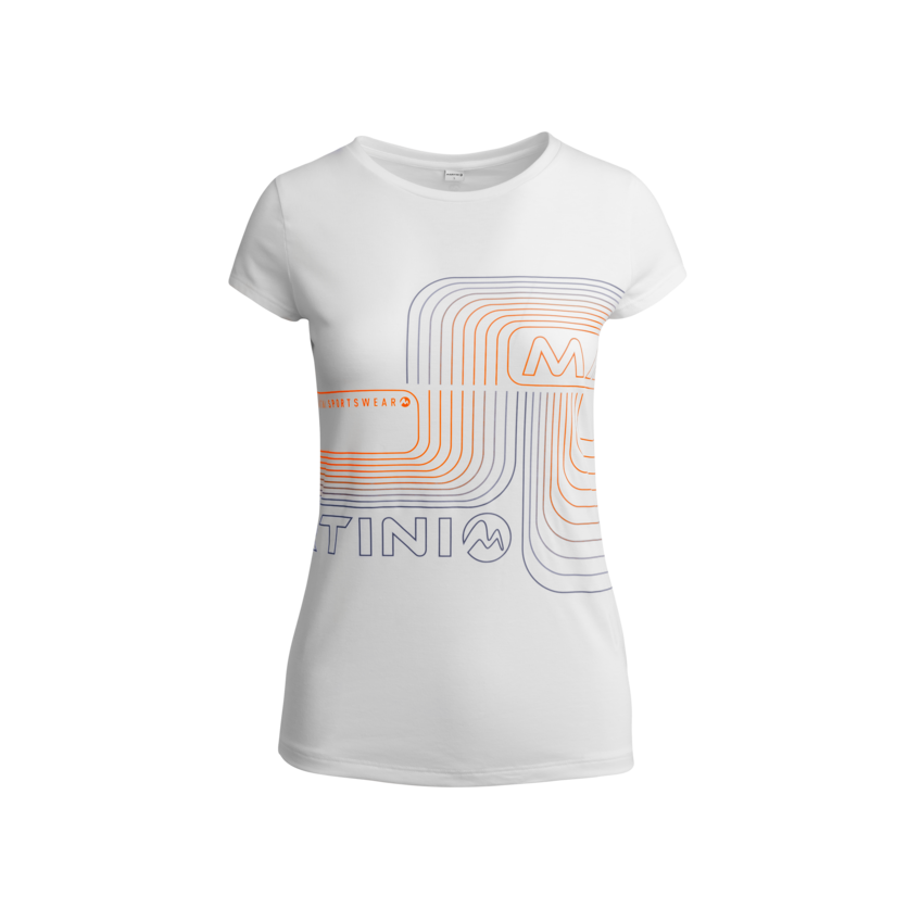Martini Sportswear - JOKER - T-Shirts in white-denim-squash - front view - Women