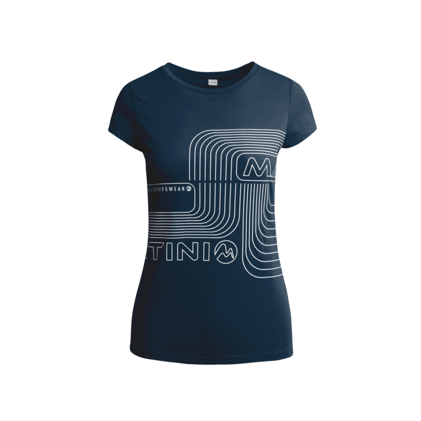 Martini Sportswear - JOKER - T-Shirts in true navy-white - front view - Women