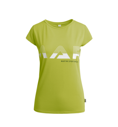 Martini Sportswear - HIGH.FLY - T-Shirts in Lime-Black - front view - Women