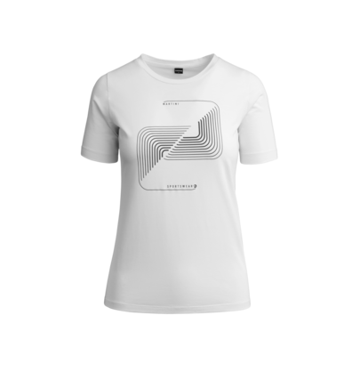 Martini Sportswear - PROSPER - T-Shirts in White-Black - front view - Women