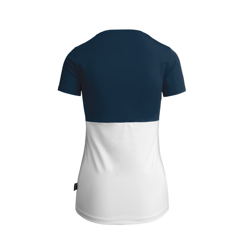 Martini Sportswear - ALPINE LADY - T-Shirts in true navy-white - rear view - Women