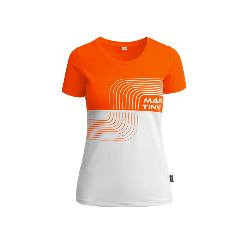 Martini Sportswear - ALPINE LADY - T-Shirts in squash-white - front view - Women