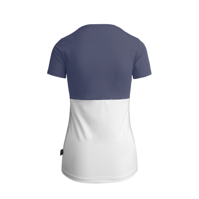 Martini Sportswear - ALPINE LADY - T-Shirts in denim-white - rear view - Women