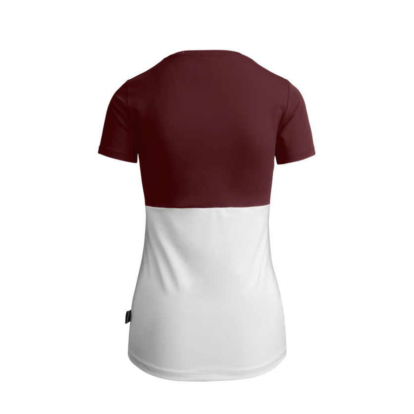 Martini Sportswear - ALPINE LADY - T-Shirts in wine-white - rear view - Women