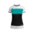 Martini Sportswear - PURE PLEASURE - T-Shirts in Türkis-Schwarz-Weiß - Vorderansicht - Damen