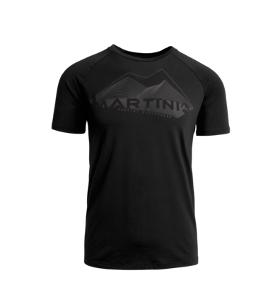 Martini Sportswear - PEAK 2 PEAK - T-Shirts in Schwarz-Grau - Vorderansicht - Herren