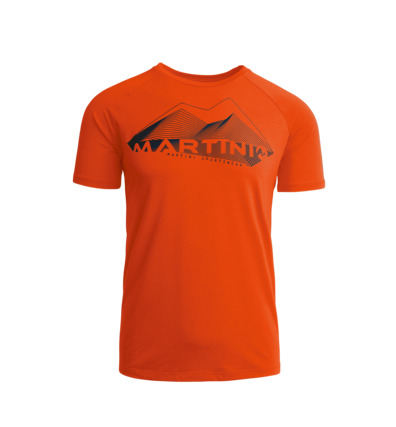 Martini Sportswear - PEAK 2 PEAK - T-Shirts in Orange-Dunkelblau - Vorderansicht - Herren