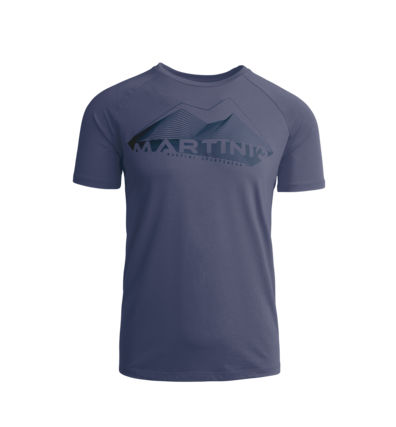 Martini Sportswear - PEAK 2 PEAK - T-Shirts in Denim blu-Blu Scuro - vista frontale - Uomo