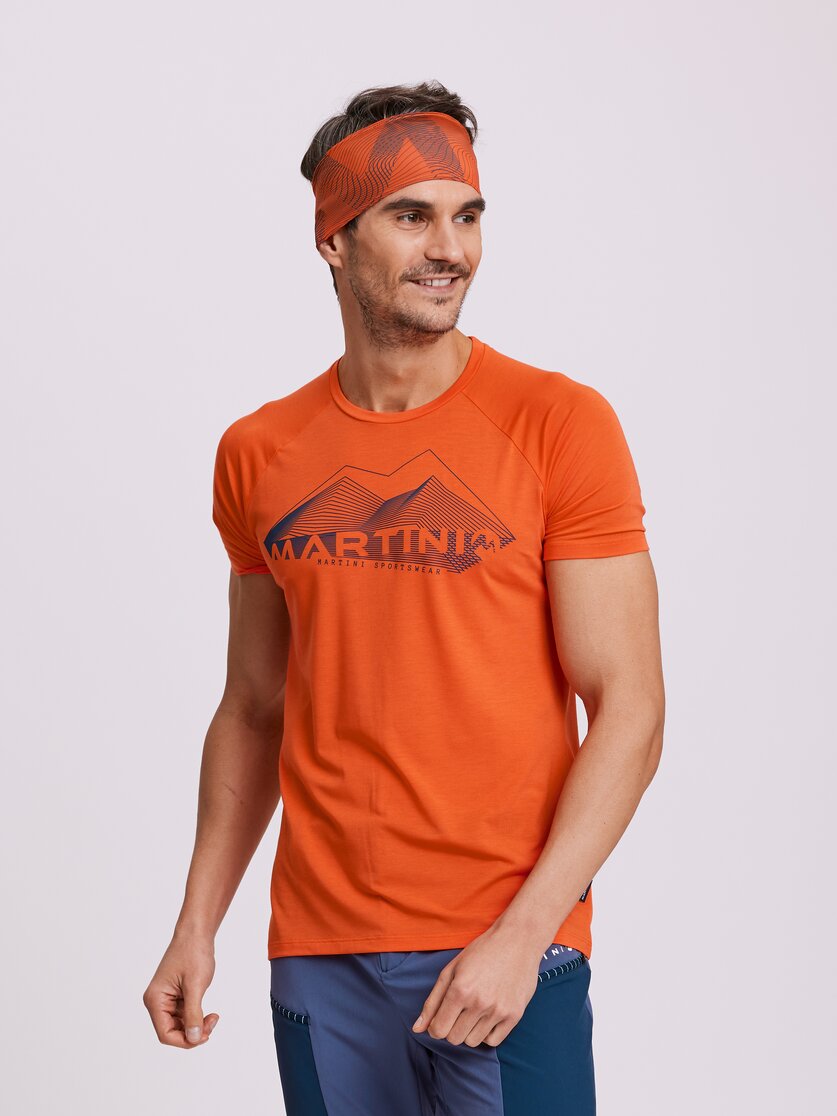 Martini Sportswear - PEAK 2 PEAK - T-Shirts in black-carbon - Vorderansicht Model - Herren