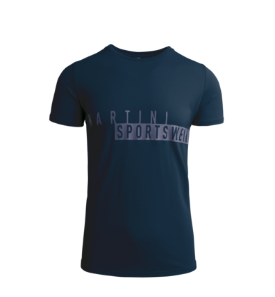 Martini Sportswear - FAVOURITE - T-Shirts in Blu Scuro-Denim blu - vista frontale - Uomo