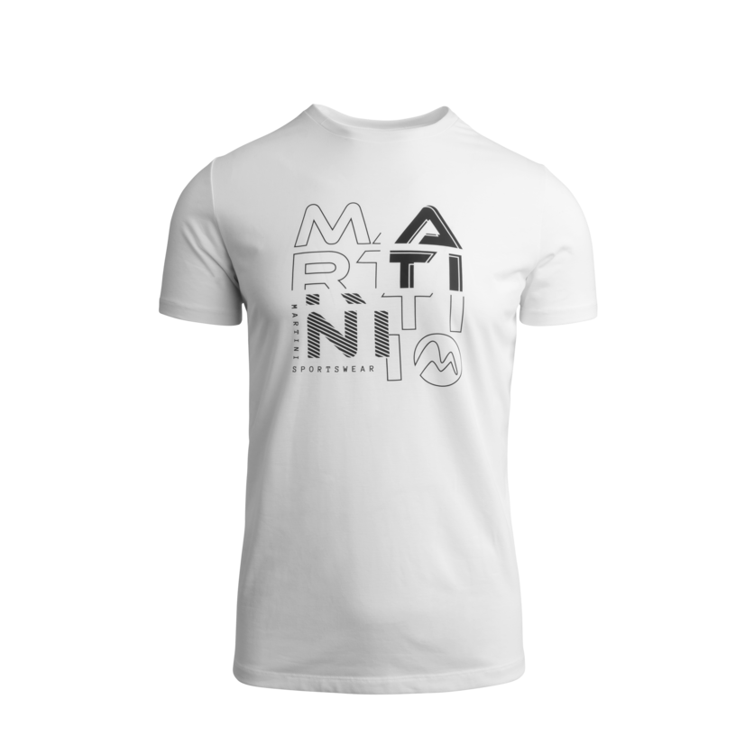 Martini Sportswear - BEST MATE - T-Shirts in white-black - vista frontale - Uomo