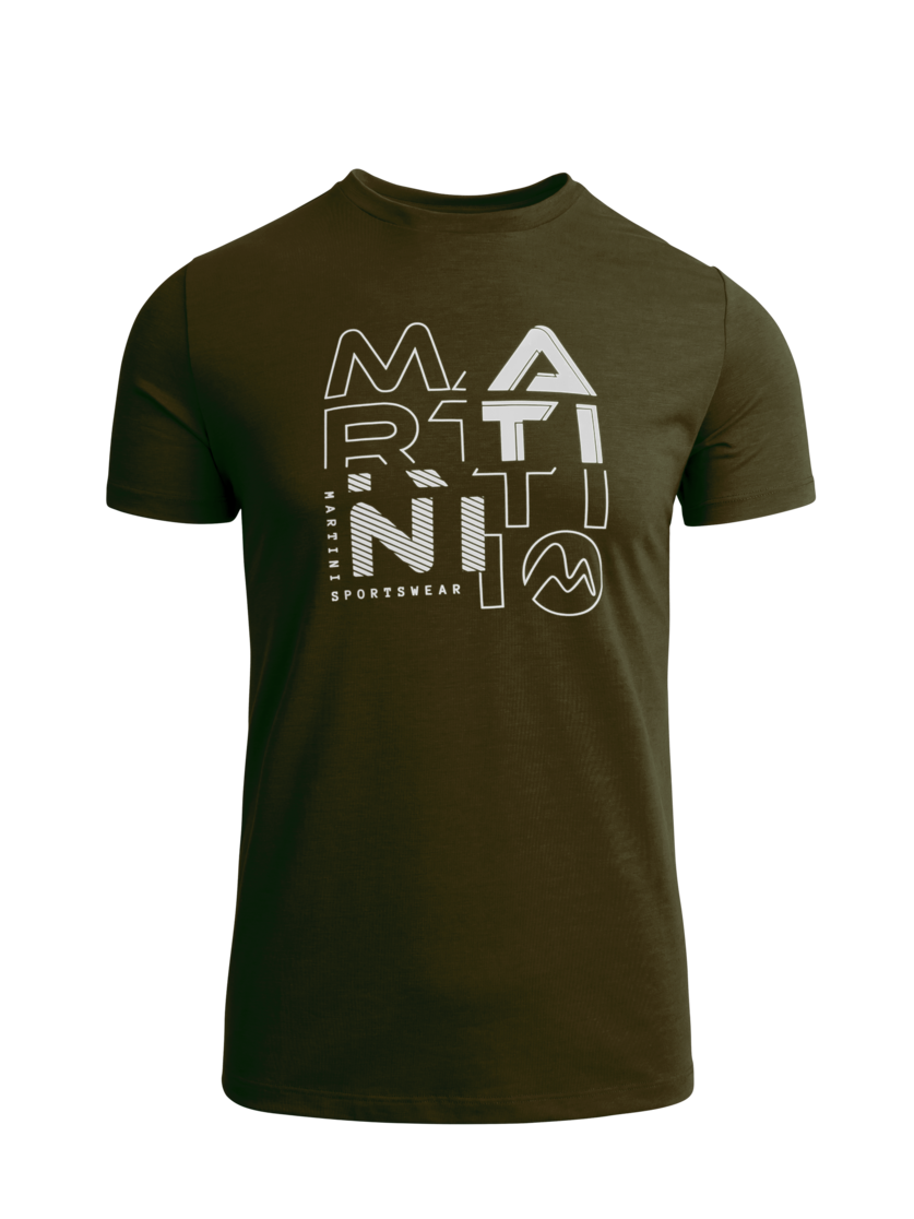 Martini Sportswear - BEST MATE - T-Shirts in olive-white - Vorderansicht - Herren