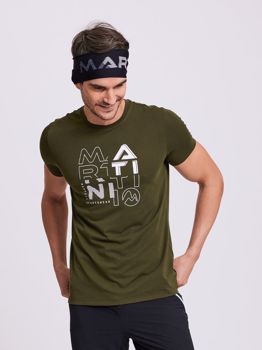 Martini Sportswear - BEST MATE - T-Shirts in black-white - Vorderansicht Model - Herren