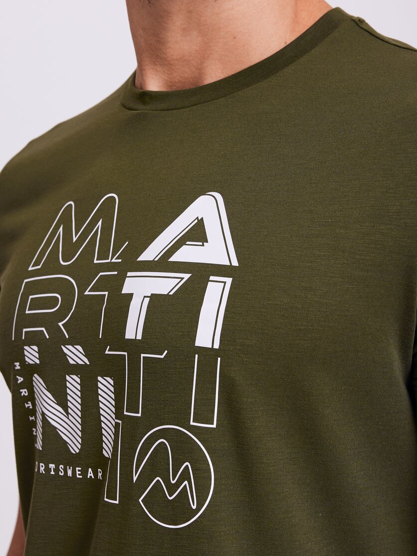 Martini Sportswear - BEST MATE - T-Shirts in black-white - Detail 2 - Herren