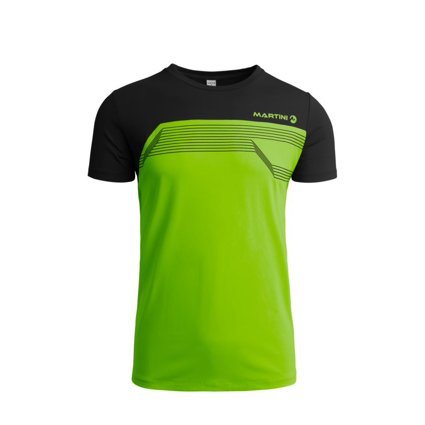 Martini Sportswear - GO ON - T-Shirts in kiwi-black - Vorderansicht - Herren